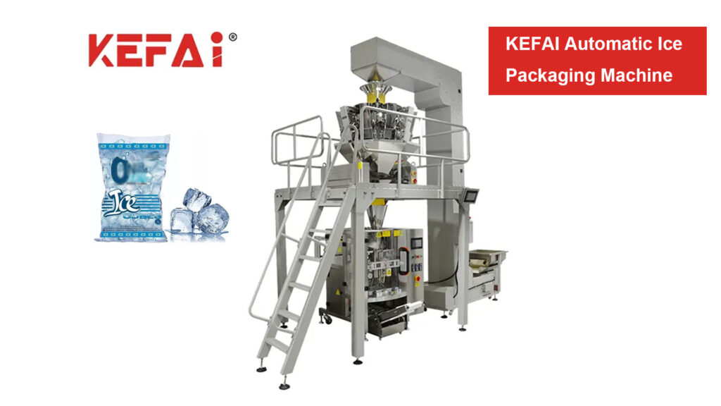 KEFAI เครื่องบรรจุ VFFS เครื่องชั่งหลายหัวอัตโนมัติ ICE Cube